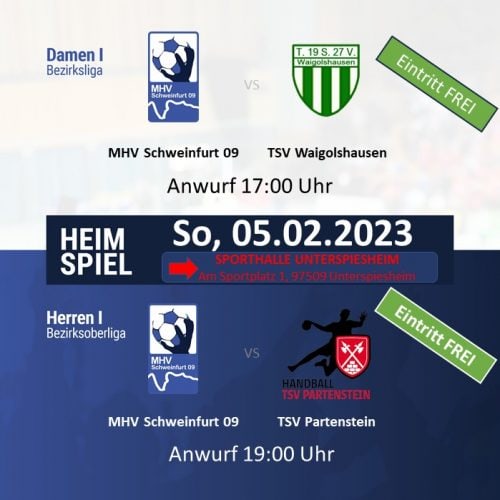 Vorbericht Damen I – BZK – MHV Schweinfurt 09 vs. TSV Waigolshausen am 05.02.2023