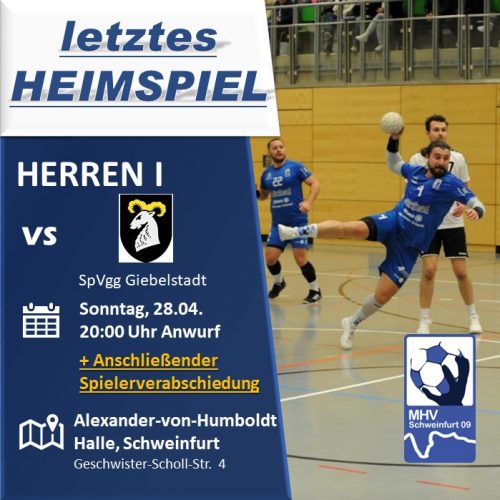 Vorbericht – Herren I – BOL – MHV Schweinfurt 09 vs. SpVgg Giebelstadt am 28.04.2024